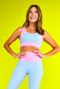 SSYS Blue Pink Colorblock Leggings