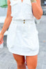 SSYS Maven Denim Skort In White
