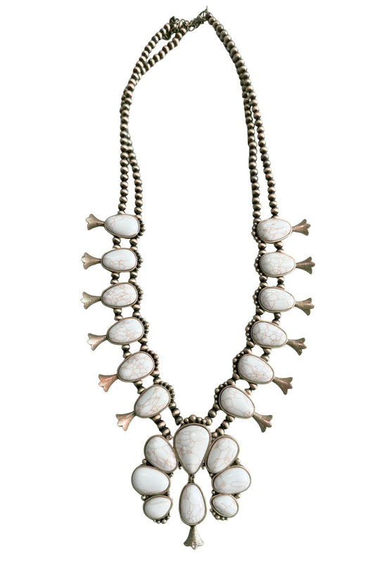 Ivory Squash Blossom Necklace