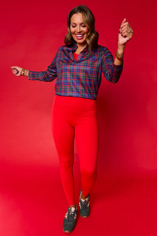 SSYS Red Incognito Fleece Lined Leggings