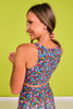 SSYS Bright Petal Party Print Compression Sports Bra