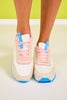 Beige Multi Colorblock Sneakers