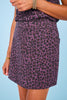 SSYS Lindsey Denim Skort In Purple Animal