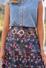 SSYS Lilah Drop Waist Maxi Skirt In Twilight Floral