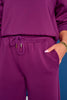 SSYS Scuba Wide Leg Pants In Plum