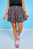 SSYS Lottie Pleated Skort In Bright Petal Party