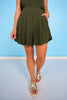 SSYS Indy Crepe Skort In Olive