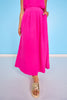 SSYS Bryce Crepe Maxi Skirt In Hot Pink