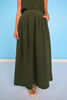 SSYS Bryce Crepe Maxi Skirt In Olive
