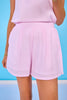 SSYS Bentley Seersucker Striped Shorts In Pink