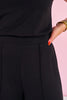 SSYS Lillian Ponte Cropped Wide Leg Pants In Black