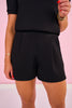 SSYS Ryan Air Flat Front Shorts In Black