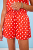 SSYS Darla Polka Dot Shorts In Red