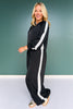 SSYS Sylvie Satin Track Pants in Black