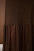 SSYS Malina Lace Mesh Maxi Skirt In Dark Brown