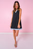 SSYS Heidi Animal Quilt Sleeveless Dress In Black