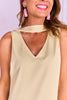 SSYS Veronica Wrap Scarf Satin Midi Dress In Butter