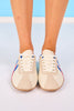 Red and Blue Contrast Sneakers