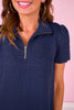 SSYS Everyday Dress In Navy Animal