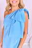 SSYS Calista One Shoulder Maxi Dress In Cornflower