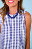 SSYS Bessie Navy Gingham Shift Dress