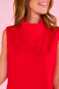 SSYS Sleeveless Gigi Mock Neck Air Dress In Red