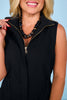 SSYS Kaylee Denim Romper In Black