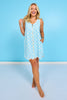 SSYS Sleeveless Get Ready Robe™ In Light Blue Polka Dots
