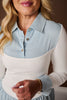SSYS Signature Long Sleeve Poplin Undershirt In Chambray