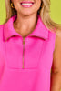 SSYS Ainsley Sleeveless Cropped Air Pullover In Bubblegum