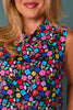 *PRE-ORDER ETA DEC* SSYS Scuba Cowl Neck Sleeveless Tank In Bright Petal Party *FINAL SALE*