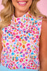 SSYS Scuba Cowl Neck Sleeveless Tank In Bold Animal