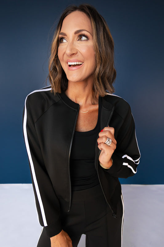SSYS Nyla Track Jacket In Black