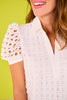 SSYS Kendall Lace Cane Top In White