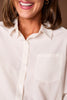 SSYS Merryn Collared Poplin Button Down Bodysuit In White