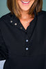 SSYS Soleil Long Sleeve Ponte Top In Black