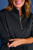 SSYS Valencia Scuba Long Sleeve Quarter Zip in Black