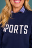 SSYS Annika Sports Sweater In Navy