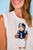 SSYS Daphne Football Bear Sweater Vest