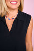 SSYS Hartley Collared V-Neck Sleeveless Knit Top In Black