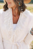SSYS Catalina Fringe Wrap Cardigan In Ivory