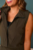SSYS Active Vest In Dark Olive