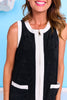 SSYS Terry Solid Zip Up Contrast Swim Cover In Black
