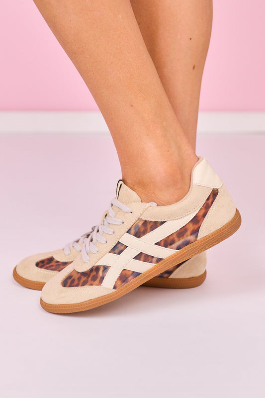 Shu Shop Leopard Mesh Sneakers