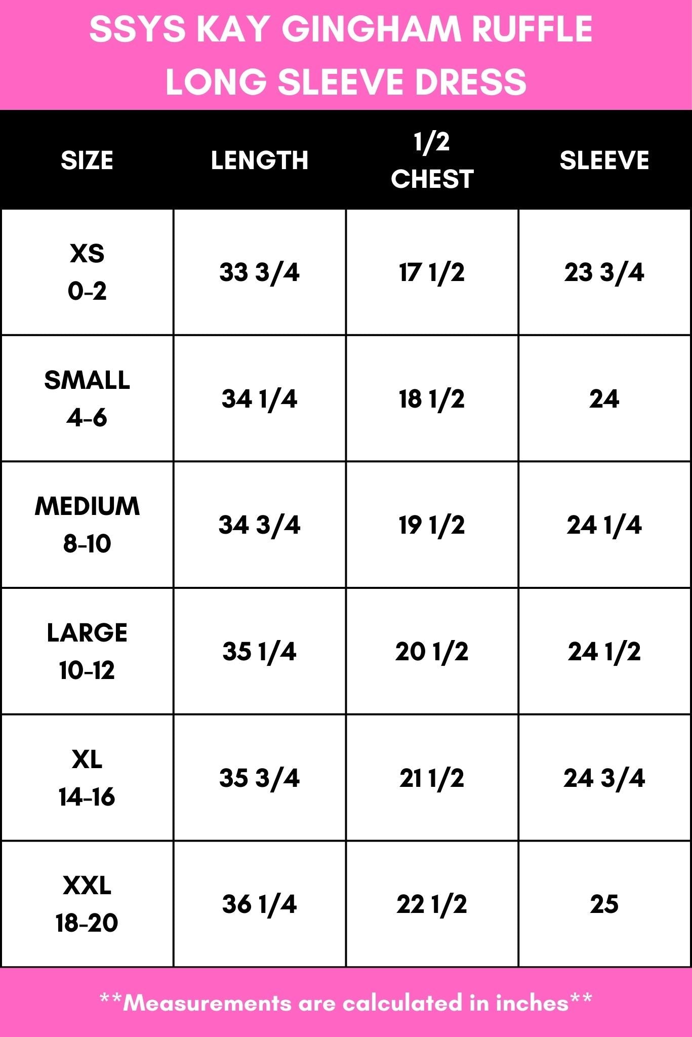 SSYS Kay Gingham Ruffle Contrast Long Sleeve Dress In Pink