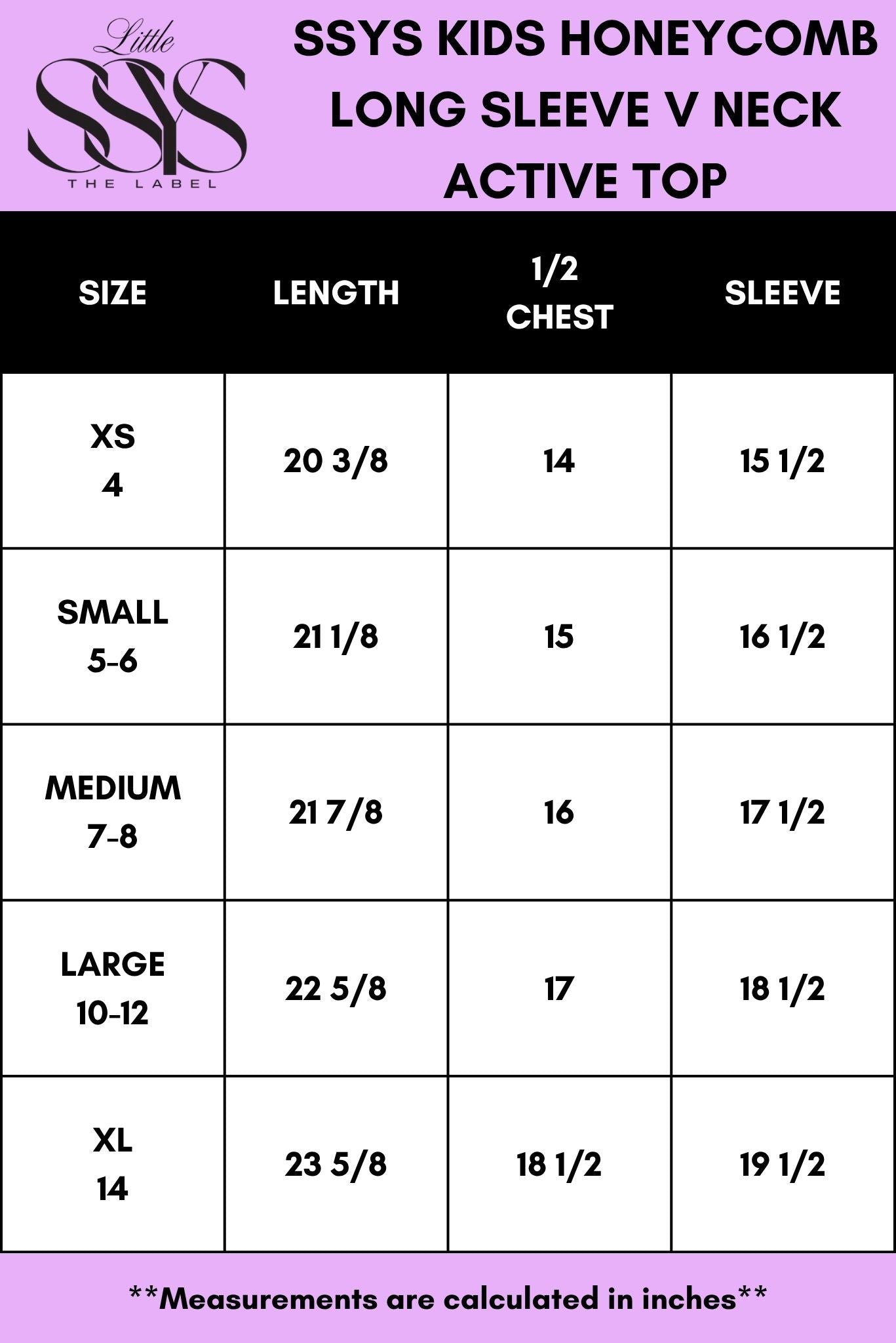 SSYS Kids Pink Honeycomb Long Sleeve Frill V Neck Active Top