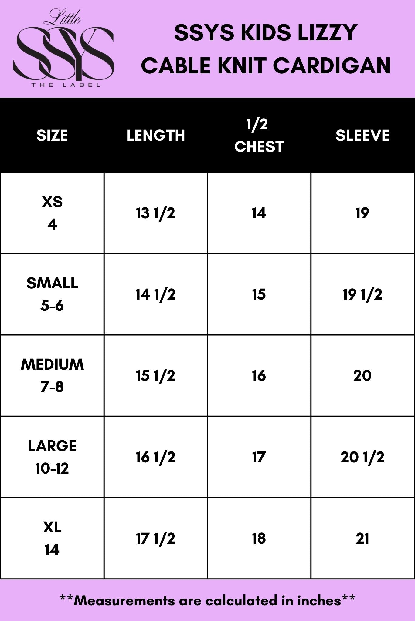 SSYS Kids Lizzy Cable Knit Cardigan In Bubblegum