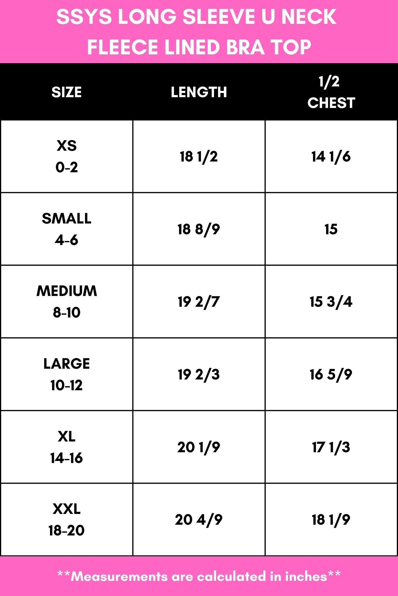 SSYS Long Sleeve U Neck Fleece Lined Bra Top In Black *FINAL SALE*