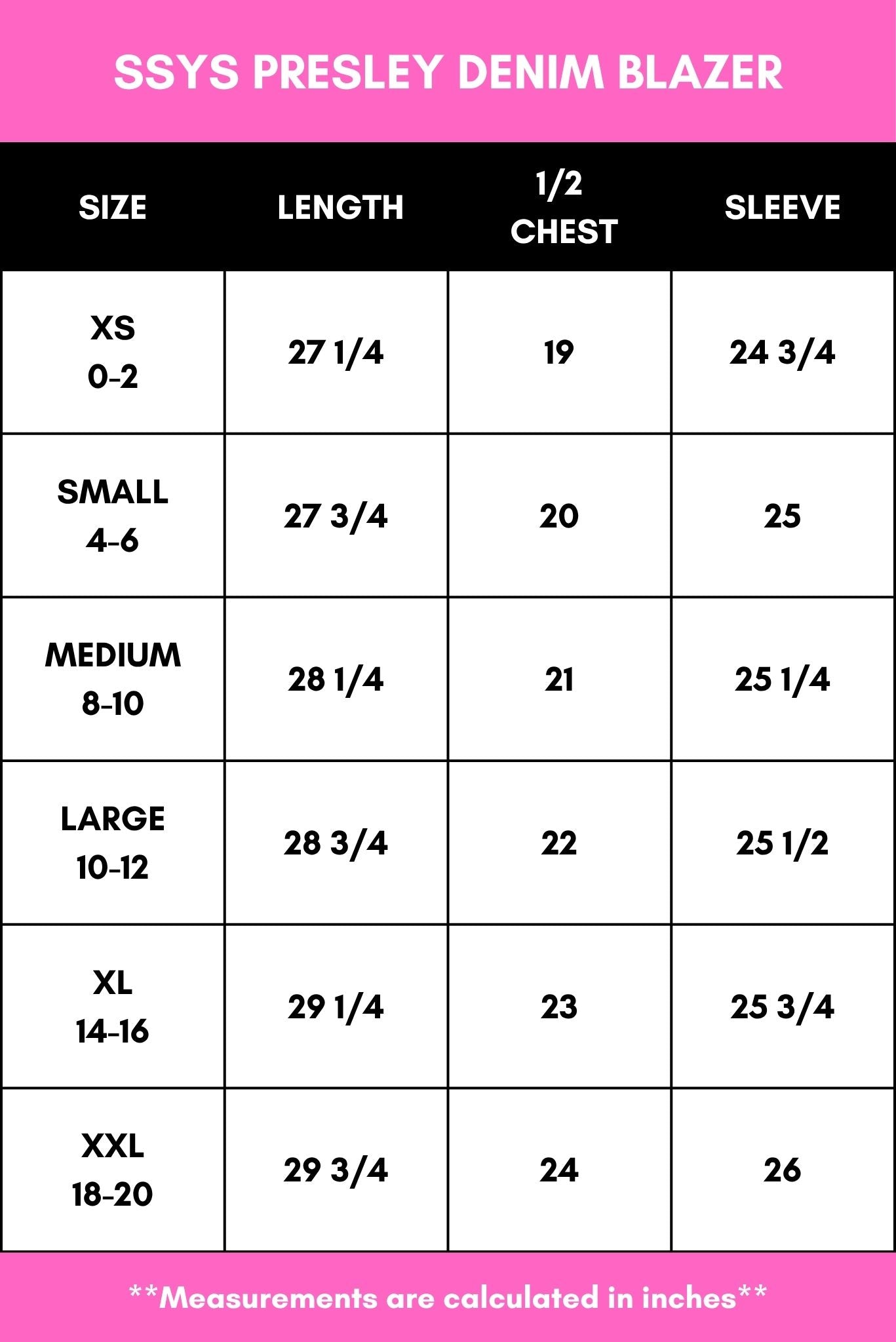 SSYS Presley Denim Blazer