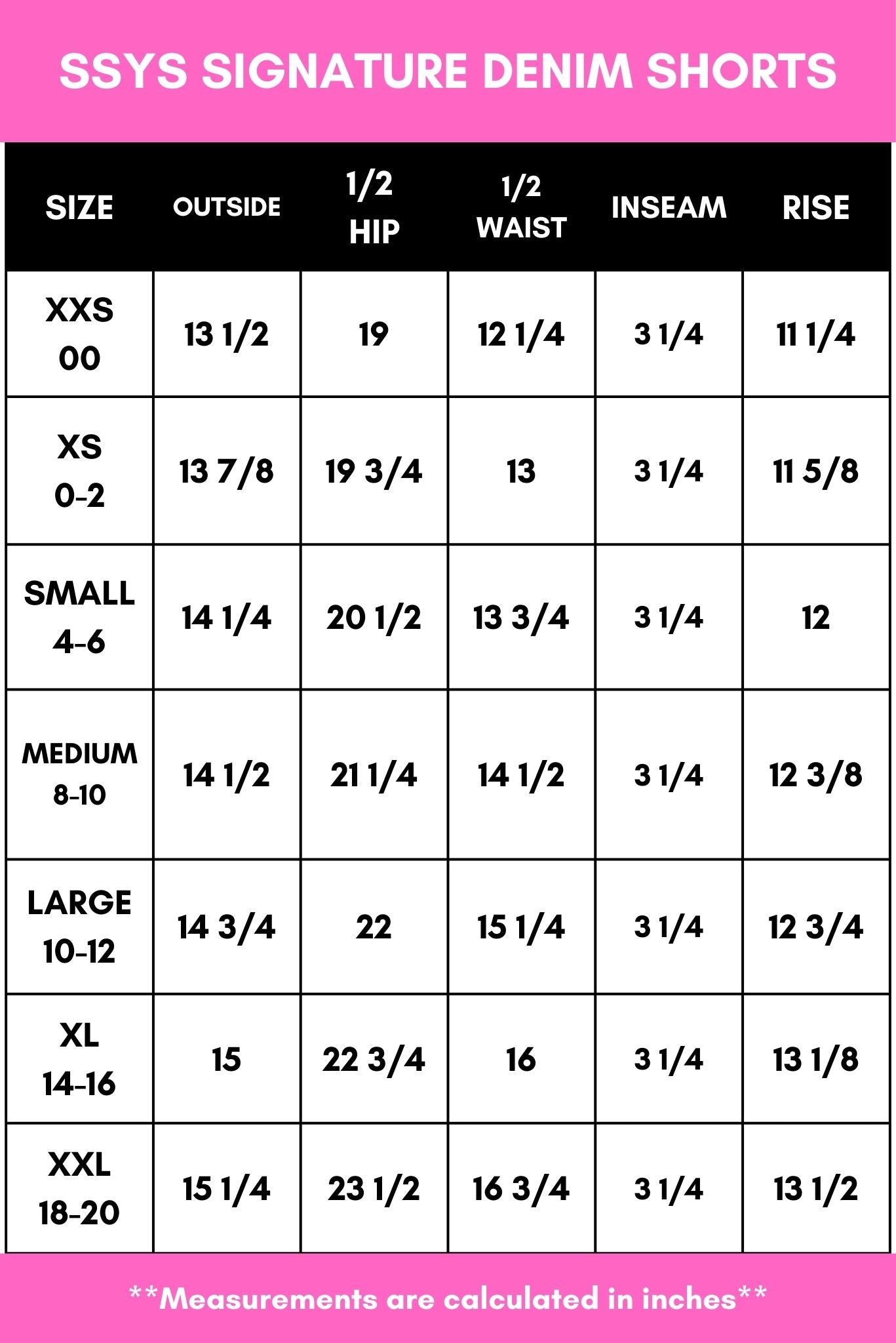 SSYS Signature Denim Shorts